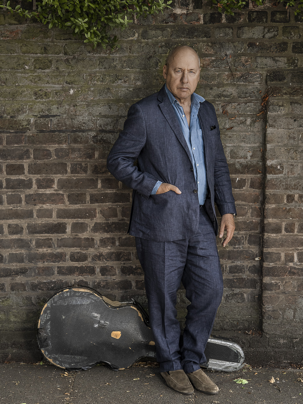 Portraits of British songwriter and guitarist Mark Knopfler for the release of his album 'Down The Road Whatever'.